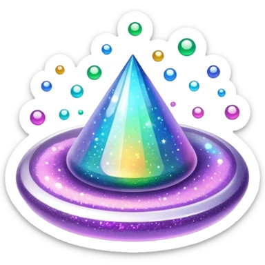 tiny sparkling glitter dust scattered in the air, shining brightly, floating and spreading. Glossy, smooth, soft shadows, white background.



 sticker
