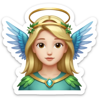 Angelic Hummingbird angel emoji copy and paste for facebook sticker
