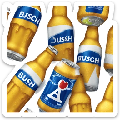 busch light can  sticker