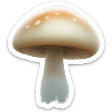 Mushroom behind the fog sticker
