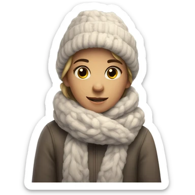 cozy winter day sticker