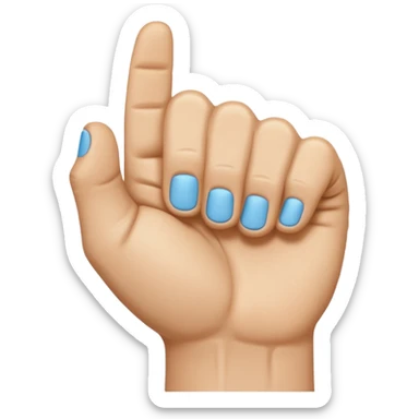 rear of veiny fist backview sticker