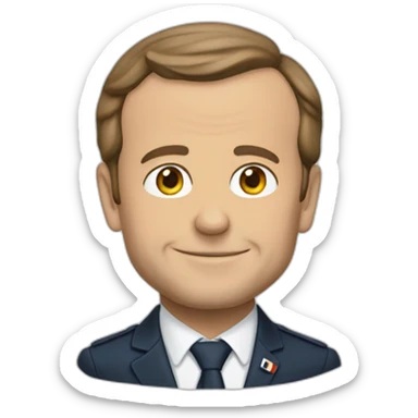 Macron à 75 ans sticker