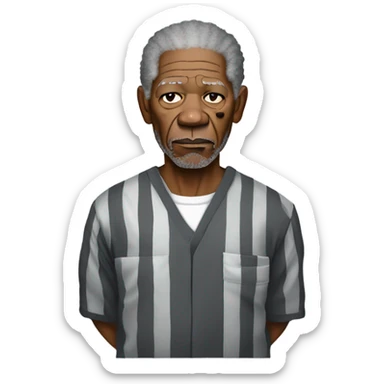 Morgan Freeman on death row sticker