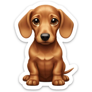 Dachshund puppy sticker