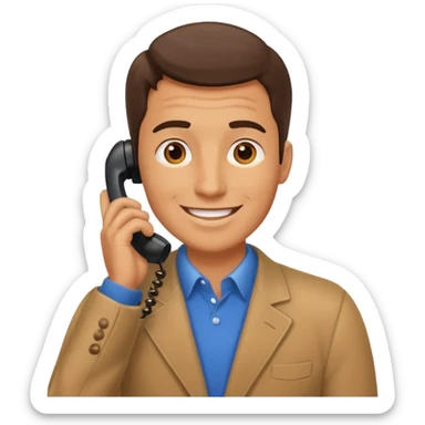HOMBRE HABLANDO POR TELEFONO sticker