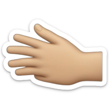 Hand left swiping sticker