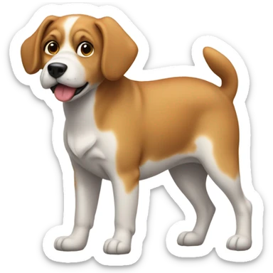 dog with big butt sticker