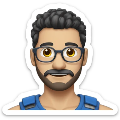 Blauer Haken tiktok sticker