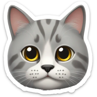 British cat say Hi! sticker