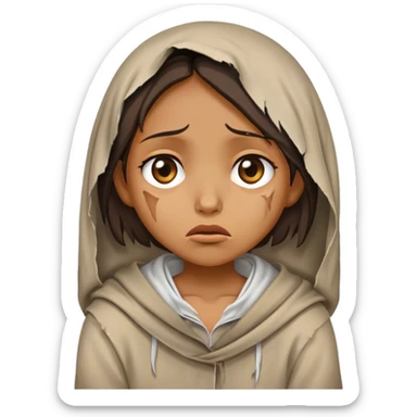 Begging female sticker