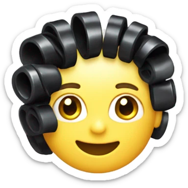 plastic Velcro Curlers sticker