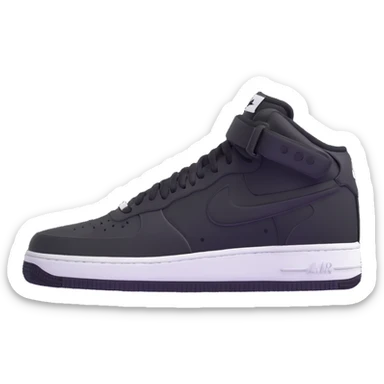 black Nike Air Force 1 shoes sticker
