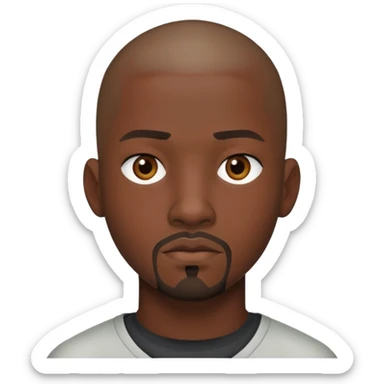 "- Nam
- 20 tuổi
- Da den
- Đầu đinh
- Râu quai nón, mặt nghiêm túc
" sticker