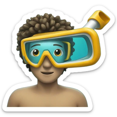 snorkeling sticker