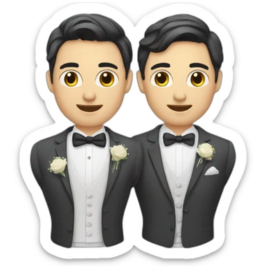 mariage hommes sticker