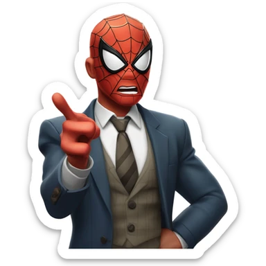 Spider-Man yelling at J Jonah Jameson sticker