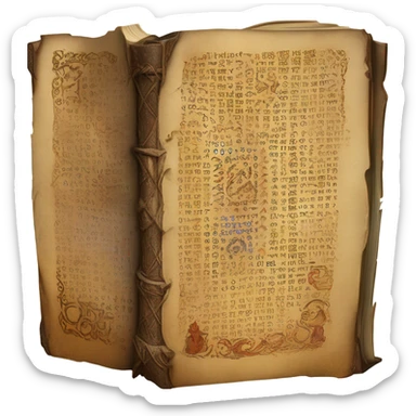 magical elemental book sticker