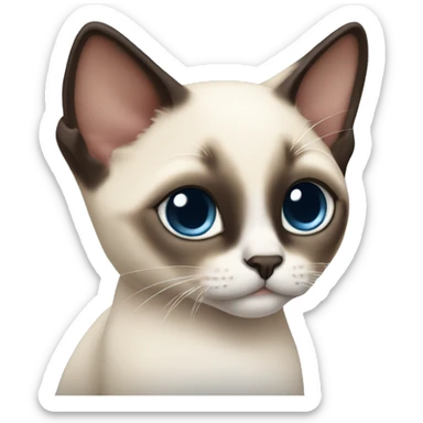 Siamese kitten  sticker