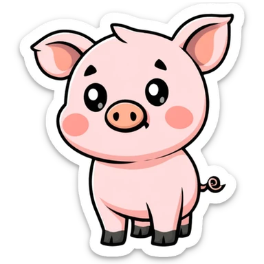 Pig sticker
