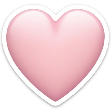 pastel pink heart sticker