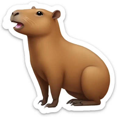 capibara happy sticker
