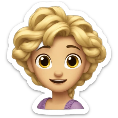 Tangled disney sticker