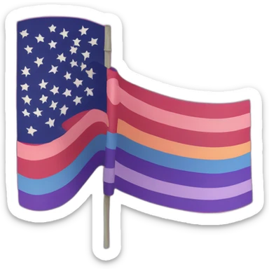 bi-flag sticker