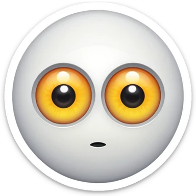 two big  white eyeballs sticker