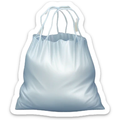 simple plastic bag with handles sticker