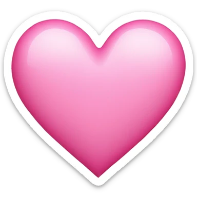 pink heart sticker