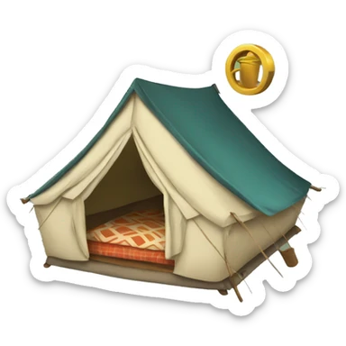 glamping sticker