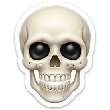 Skull Brend smile sticker