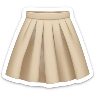 beige skirt sticker