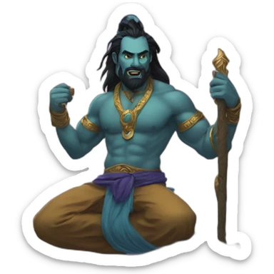 Mahamoti djinn mtg sticker