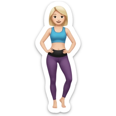 femme belly stuffing legging sticker