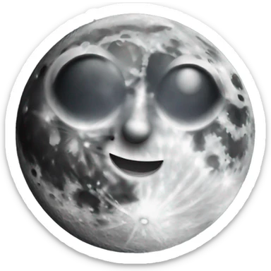 a moon sticker