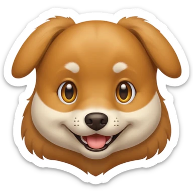 Chien qui rie sticker