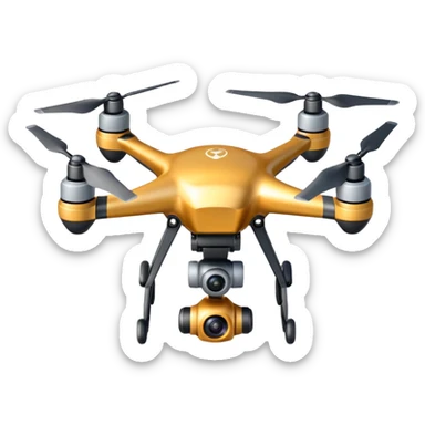 A flying drone  sticker