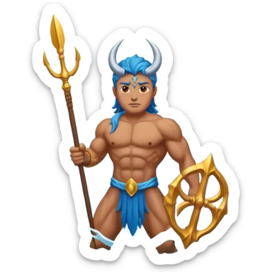 God of water give me more than half body  sticker