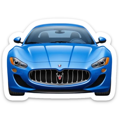 Blue Maserati sticker