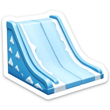 snow jibbing ramp sticker