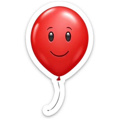 80 birthday balloon sticker