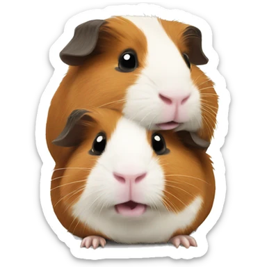 Two guinea pigs  sticker