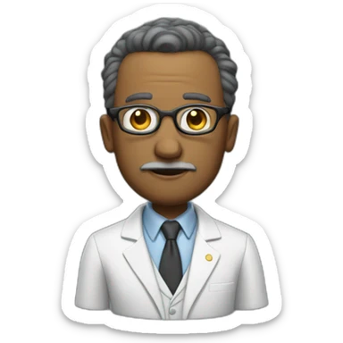 Professor from the series La Casa Robot sticker