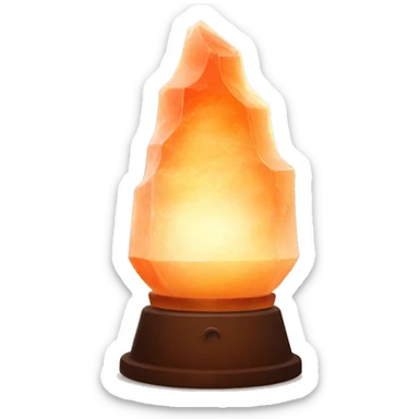 Himalaya’s salt lamp with warm light  sticker