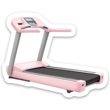 Pastel pink treadmill sticker