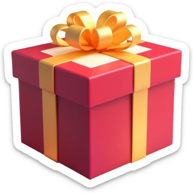 an open gift box with light shining from inside, festive, colorful, no text sticker