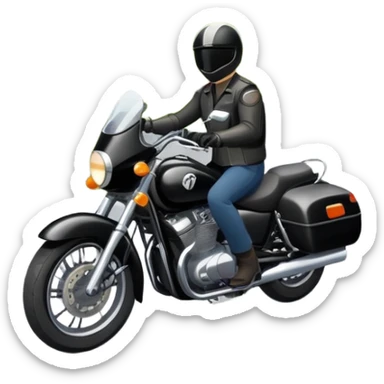 motorcycle tour on a mountain road sticker