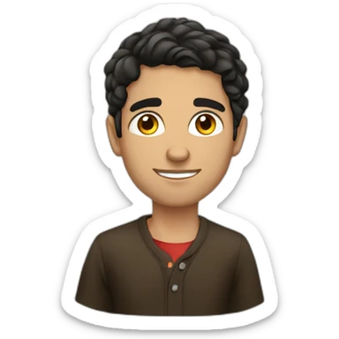 young spanish man politic sticker